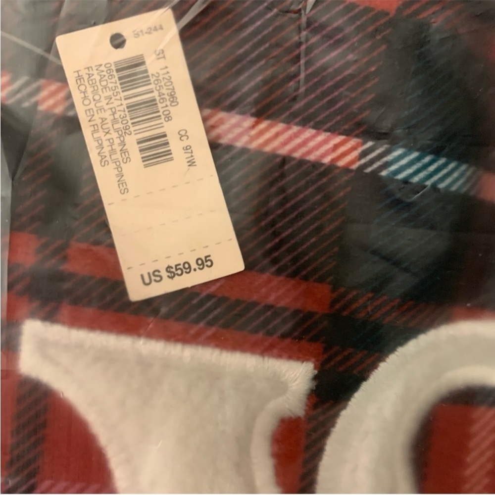 NWT Victoria’s Secret Plaid Tote Red and Green - Picture 6 of 13